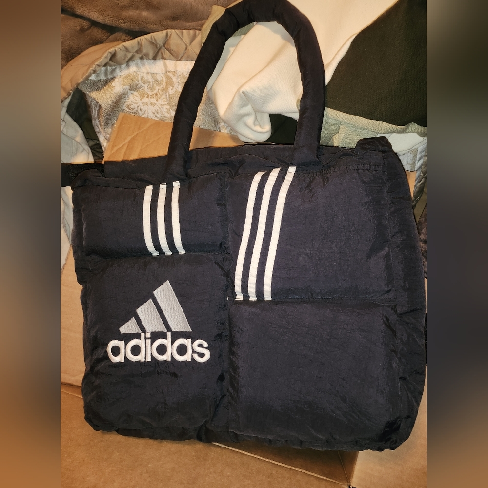 adidas puffer tote bag frankie collective